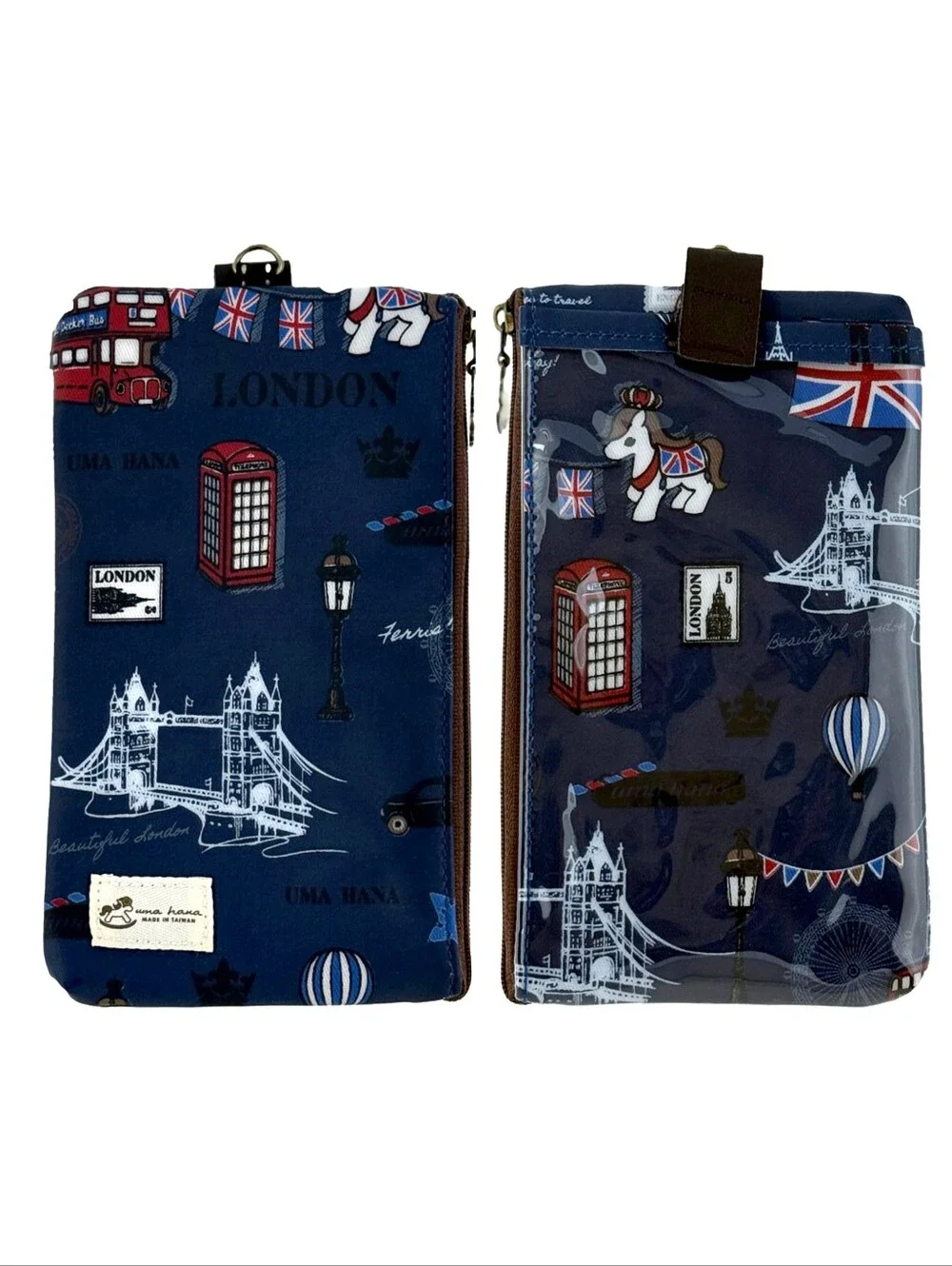 Waterproof London Phone Case Pouch W/ Neck Strap